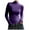 Purple, variant on Women's Fall Winter Turtleneck Long Sleeve Shirts Solid Color Basic Thermal Underwear Tops Purple S