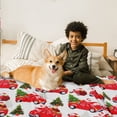 thumbnail image 5 of Red Truck Christmas Blanket Throw- Winter for Women Men Teens- Christmas Tree Santa Candy Cane Throw Blankets - Cute Red Christmas Blankets and Throws - Soft Decor Stuff, 50x60 inch, 5 of 6