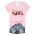 thumbnail image 4 of Womens Blouses Spring Tops Graphic Print T Shirt Casual Short Sleeve Tee Soft Daily Wear Blouse for Ladies, 4 of 5