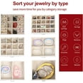 thumbnail image 2 of Jewelry Box For women, 6 Layer Large Jewelry Organizer With Mirror, Multi-Function Storage Box With Lock, Accessory Holder With 5 Drawers, For Earrings Necklace Ring Bracelet (White), 2 of 7