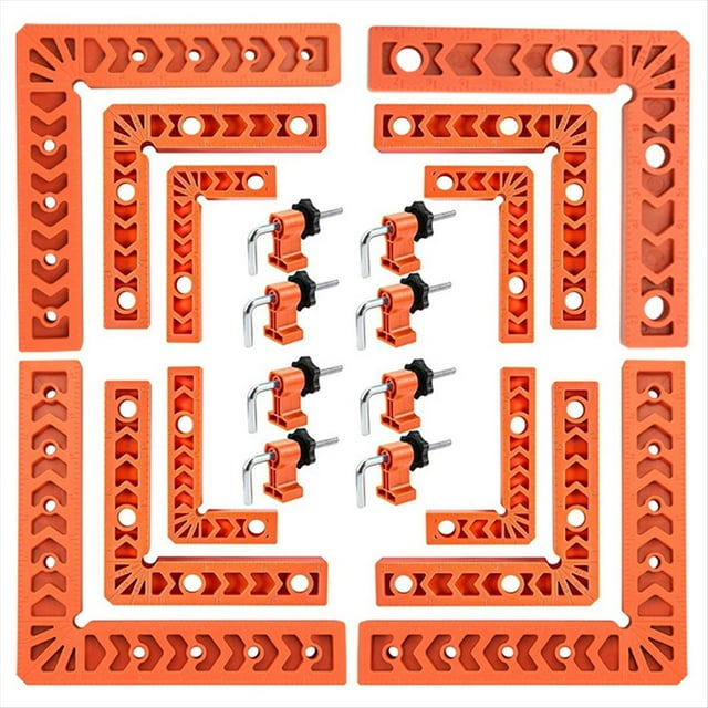 Abrazadera de 90 Grados, Escuadras de Posicionamiento, Abrazadera de Ángulo Recto de 3, 4 y 6 Pulgadas con Escuadras de Sujeción, Abrazaderas de Esquina.