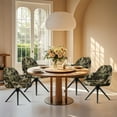 thumbnail image 4 of Xoenoiee Hunting Camo Print Stretch Back Dining Chair Covers with Armrest Accent Chair Cover Slipcover with Arm, Washable Upholstered Arm Dining Chair Protector for Dining Living Room, 4 of 7