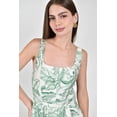 thumbnail image 4 of Vestido Estampado botanico Roman Fashion /Juvenil, 6232 (Verde) verde M, 4 of 5