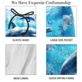 thumbnail image 4 of luoweisi Men's Beach Shorts Quick Dry Swim Trunks with Mesh Lining Dolphin L, 4 of 5
