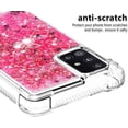 thumbnail image 4 of Compatible with Samsung Galaxy A51 5G Case Glitter Luxury Cute Love Liquid Quicksand Clear TPU Girls Women Stylish Bumper Shockproof Protective Case for Samsung Galaxy A51 5G Rose YB, 4 of 12