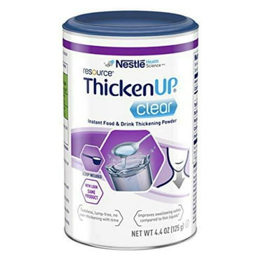 Resource Thicken Up Clear Instant Food & Drink Thickener Powder, 4.41 Ounce Canister