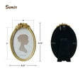 thumbnail image 7 of Sunlit Vintage Picture Frame 4x6 Inch, Oval Antique Photo Frames with Glass Front, Luxury Photo Display, Tabletop Wall Hanging, Gift Ideas, Golden Rose, 7 of 7