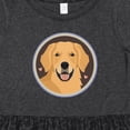 thumbnail image 4 of Inktastic Golden Retriever Dog Girls Toddler Dress, 4 of 5