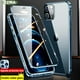 thumbnail image 2 of Funda de teléfono de cristal de adsorción magnética de moda ZZMA para iPhone 13 12 11 Pro Max XS XR Mini 360 ° funda de protección completa Tan Jianjun unisex, 2 of 2