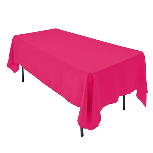 AK TRADING CO. 60 x 102-Inch Rectangular Polyester Tablecloth - Fuchsia