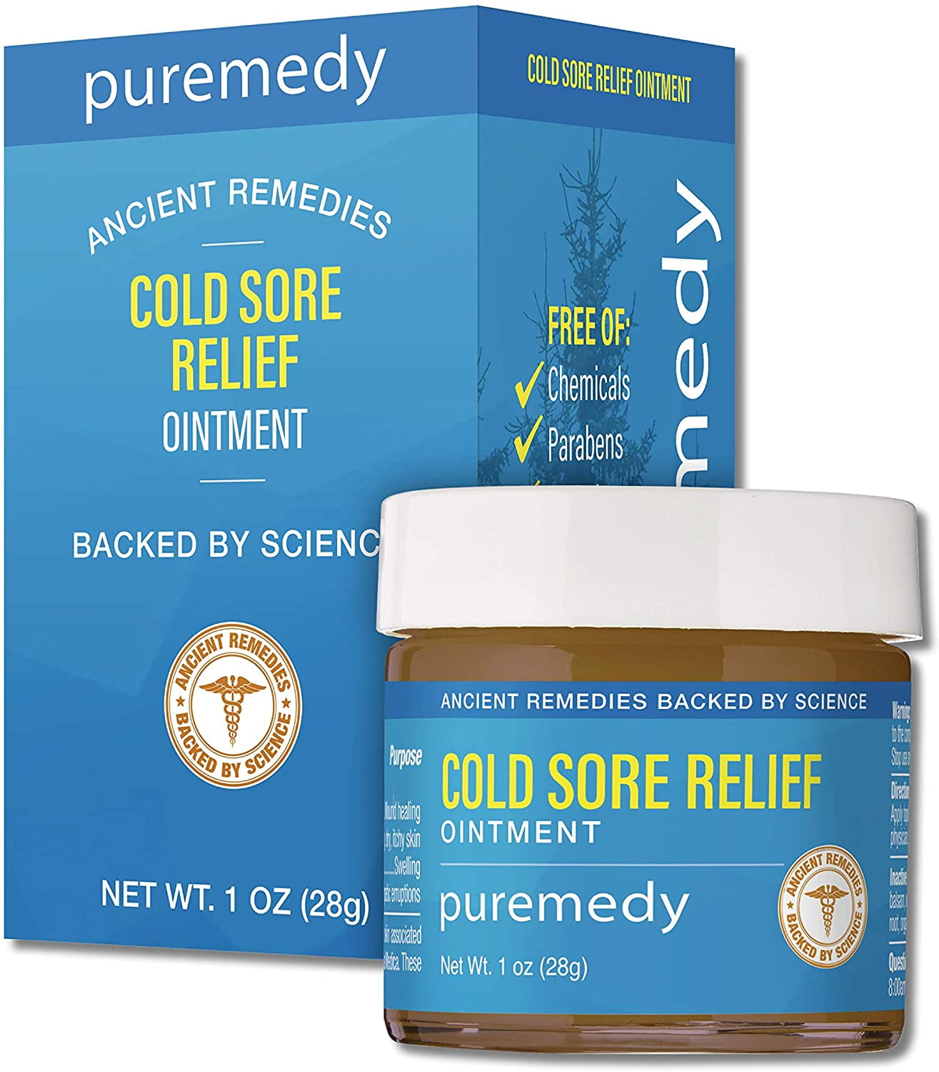 Puremedy Cold Sore + Fever Blister Relief Ointment, All Natural