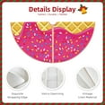 thumbnail image 5 of Bingfone Christmas Tree Skirt Mat Christmas Decoration Interior 48"-Red Ice Cream, 5 of 8