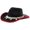 Black-bJ5p8, variant on OJSFQUFP Jazz Hat Vintage Hat Retro Western Cowboy Hat Dance Party Hat