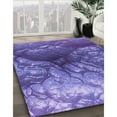 thumbnail image 3 of Ahgly Company Machine Washable Indoor Square Transitional Purple Amethyst Purple Area Rugs, 8' Square, 3 of 7