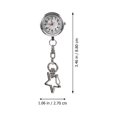 thumbnail image 2 of Reloj de bolsillo de enfermera práctico Reloj de broche práctico Reloj de bolsillo colgante de aleación, 2 of 5