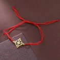 thumbnail image 1 of Pulsera de cuerda de cera con nudo de bruja LIKGREAT, colgante de nudo de brujería de acero inoxidable en la mano, amuleto Wicca, joyería, regalos de Navidad, 1 of 5