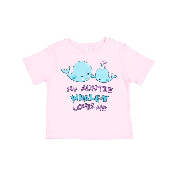 Inktastic My Auntie Whale-y Loves Me Boys or Girls Toddler T-Shirt