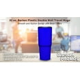 thumbnail image 4 of 32 oz. Barton Plastic Double Wall Travel Mugs - 6 Pack - Blue, 4 of 5