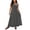 Gray, variant on Women's Scoop Neck Sleeveless Maxi Dress Plus Size Loose Fit Casual Summer Swing Dress For Women
