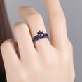 thumbnail image 4 of Riforla Women Finger Rings Gift Alloy Ring Wedding Zircon Size Colorful Jewelry Rings Womens Jewelry Purple 6, 4 of 7