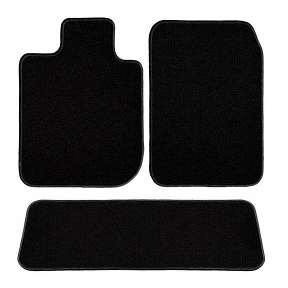 GGBAILEY Tesla Model S Black Classic Carpet Car Mats / Floor Mats, Custom Fit for 2013, 2014, 2015, 2016, 2017, 2018, 2019 - Right Hand Drive Long Driver, Passenger & Rear Mat