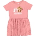 thumbnail image 3 of Inktastic Monkey Its My 5th Birthday Girls Toddler Dress, 3 of 5
