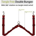 thumbnail image 4 of FrostHike Double Dog Leash. Dual Leash for Dogs 360° No Tangle Two Dogs Leash Adjustable Tangle Free Double Leash for Small Medium Large Dogs Walking Training (Red), 4 of 5