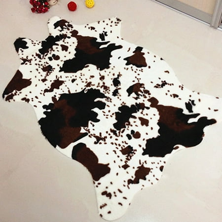 Cow Print Pattern - Mrosaa Cow Print Rug Faux Cow Hide Rug Animal Printed Carpet, Chair/Car Seat Cushion for Decorating, 3.6 x 2.5 FT - ON SALE