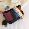 thumbnail image 4 of Sac à Bandoulière pour Femmes Mode Patchwork de Couleurs Sac Seau Sac Messager, 4 of 6
