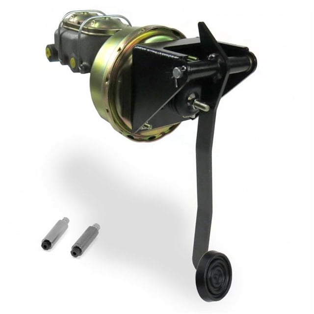 Universal Firewall 8 in. Single Brake Pedal Kit Adjustable Disc & Drum 3 in. Rubber Pad