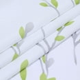 thumbnail image 4 of Leaf Floral Print Valance, Rod Pocket Branch Embossed Textured Short Curtain Valance, 4 of 7