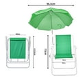 thumbnail image 4 of Tcbosik Outdoor Folding Chair with Detachable Umbrella for Adults, Portable Camping Chair for Fishing Camping Hiking Travel Picnic, Green, 4 of 8