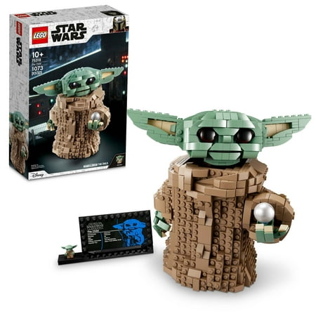 LEGO Star Wars: The Mandalorian The Child 75318 Baby Yoda Figure, Building Toy, Collectible Kids' Room Decoration, with Minifigure, Gift Idea