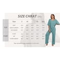 thumbnail image 6 of MINTREUS Lounge Sets for Women Knit Short Sleeve V-neck Tops and Long Pants Soft Comfy Pajamas Set Oversized 2 Piece Outfits, 6 of 8