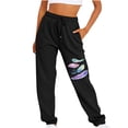 thumbnail image 2 of Womens Comfy Cinched Bottom Sweatpants with Pockets Elastic High Waist Drawstring Joggers Sweat Pants Loose Fit, 2 of 5