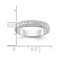 thumbnail image 3 of Auriga 14k White Gold 3mm Design Etched Women's Wedding Band Size- 8.5, 3 of 6
