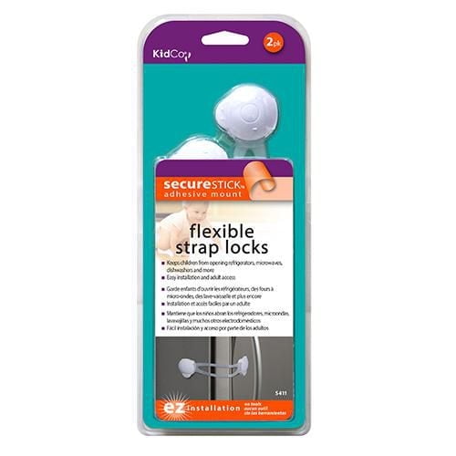 KidCo Flexible Strap Locks (White) 2/Pkg