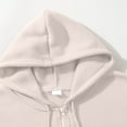 thumbnail image 4 of Mens Long Sleeve Zip-up Hoodie With Kanga Pocket Khaki XL, 4 of 6