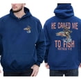 thumbnail image 4 of He Called Me to Fish Hoodie for Men and Women, Cowboy Christian Graphic Pullover, Sizes S-5XL, 4 of 6