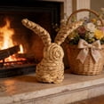 thumbnail image 4 of Gifts Dianli Easter Decor Spring Decor Rattan Bunny Woven Bunny Easter Grass Woven Bunny Tabletop Decoration Handwoven Wicker Bunny Spring Embellishment Rustic Easter Centerpiece Easter Decor, 4 of 6