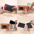 thumbnail image 2 of SYMMEXA Men's wallet RFID anti-theft carbon fiber dollar clip wallet card holder, 2 of 7