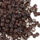thumbnail image 3 of 500pcs 3 mm micro anillos forrados de silicona enlaces para extensiones de cabello con puntas en condiciones de servidumbre marrón, 3 of 7