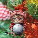 thumbnail image 4 of Adorno navideño acrílico 2D para árbol de Navidad | Colgante navideño para decorar el árbol de Navidad, el coche, el hogar y fiestas | Un toque decorativo festivo para la temporada navideña, 4 of 5