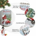 thumbnail image 6 of Christmas Shower Curtain, Snowman Red Truck Cardinal Barn Pine Tree Waterproof Fabric Shower Curtains with 12 Hooks, Bathroom Curtain Set for Bathroom Accessories Decor, 54 x 78Inches, 6 of 9