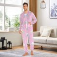 thumbnail image 6 of FORMRS Onesies Pajama for Adults Unisex Hoodie Winter Jumpsuit One Piece Sleepwear, Sizes S-2XL, Ice Cream Rainbow Pattern, 6 of 7