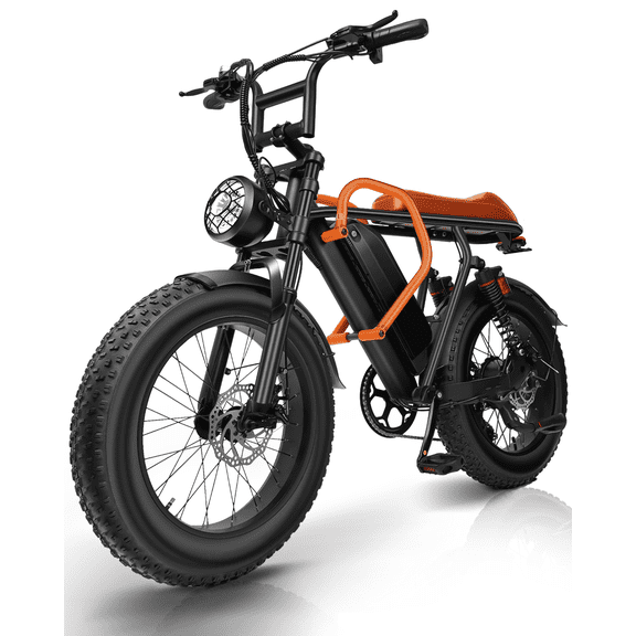 BroPath Electric Bike for Adults 1500W Peak , 30MPH Electric Bike,40 Mlies, 20" Fat Tire E-Mountain Bikes, 48V 15Ah Removable Battery Ebike, Dual Suspension, UL 2849