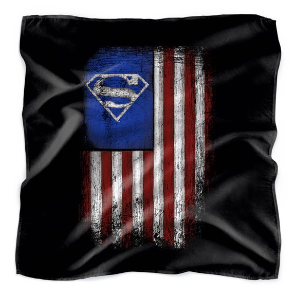 Superman Old Glory Shield Bandana (21 in x 21 in)