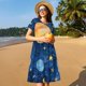 thumbnail image 4 of Balery Planets And Stars1 Vestidos sueltos de manga corta para mujer, vestidos de verano 2025, vestidos casuales de corte A con vuelo., 4 of 6