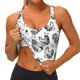 thumbnail image 3 of Fotbe Retro Rooster Sujetador Deportivo Largo sin Aros para Mujer con Almohadillas y Soporte Medio, Transpirable y Absorbente, Camiseta Tipo Chaleco o Tank Top-Small, 3 of 8