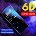 thumbnail image 3 of Lecteur MP4 Multifonctionnel Écran Tactile 1.8 Pouces Radio FM 16 Go Compatible Bluetooth 5.0 Réveil Musique en Métal Enregistreur Normal, 3 of 8